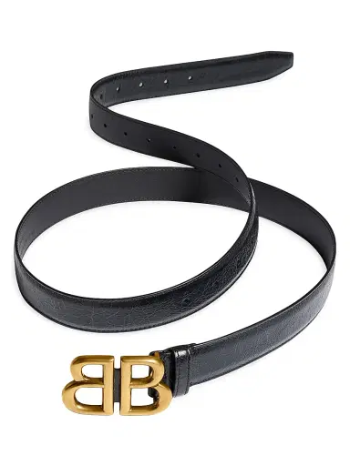 Balenciaga Women's Monaco Belt - Black - Size 20 | Thumbnail 1