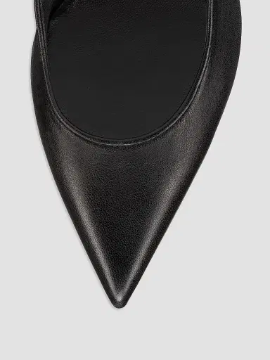 Christian Louboutin Women's Sporty Kate 55MM Leather Slingback Pumps - Black - Size 9 | Thumbnail 4