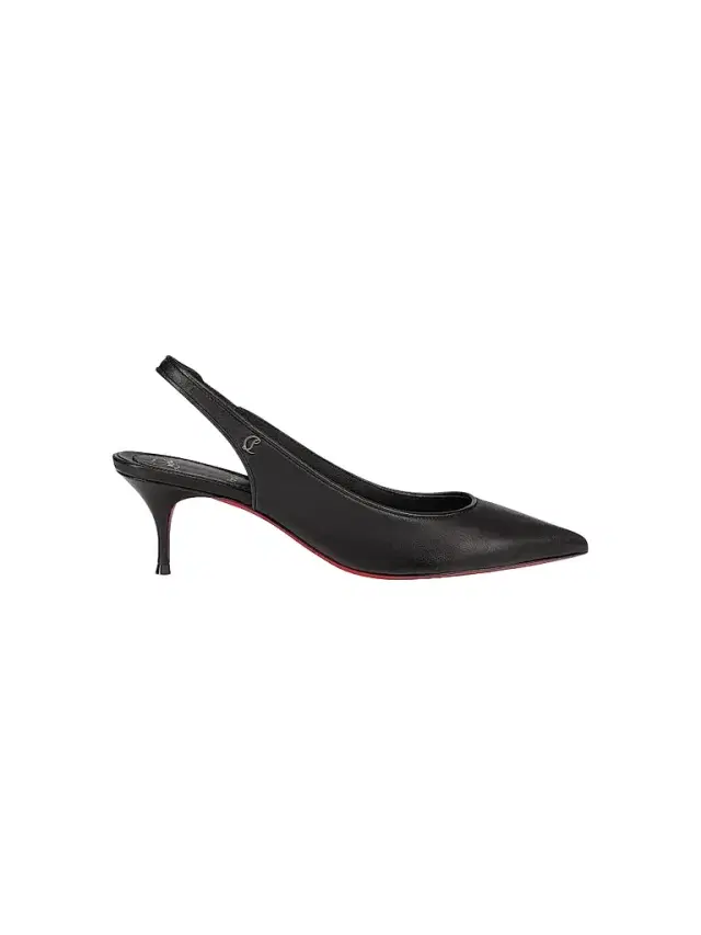 Christian Louboutin Women's Sporty Kate 55MM Leather Slingback Pumps - Black