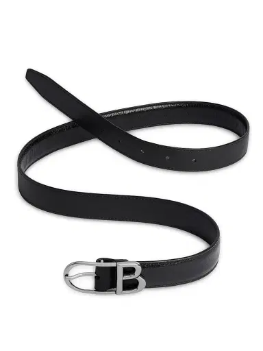 Balenciaga Women's Classic B Belt - Black - Size 32 | Thumbnail 1