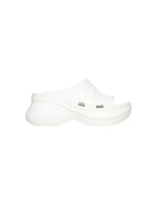 Balenciaga Women's Pool Crocs Slide Sandals - White