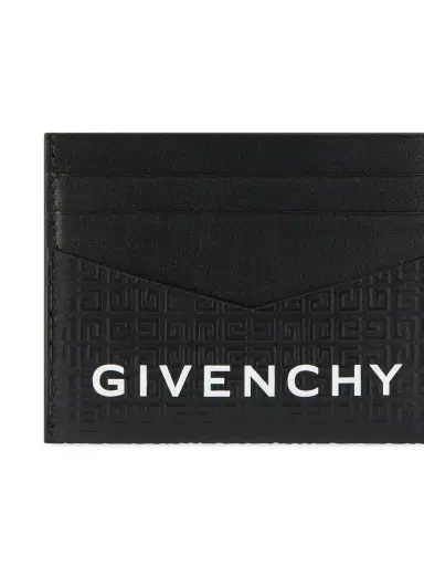 Givenchy Men's Plage Card Holder in Micro 4G Leather - Black | Thumbnail 2 Givenchy Men's Plage Card Holder in Micro 4G Leather - Black | Thumbnail 2