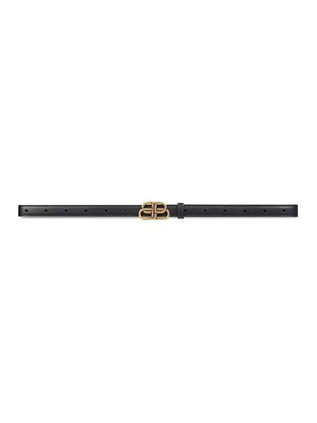 Women's Bb Super Thin Belt - Black
