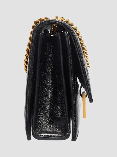 Balenciaga Women's Crush XS Quilted Chain Bag - Black | Thumbnail 3 Balenciaga Women's Crush XS Quilted Chain Bag - Black | Thumbnail 3