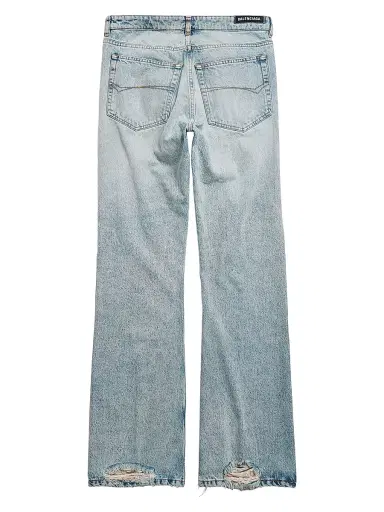 Balenciaga Women's Low Waist Straight Pants - Light Blue | Thumbnail 2