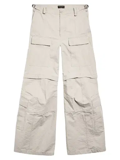 Balenciaga Flared Cargo Pants - Beige | Thumbnail 1