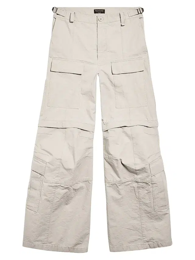 Balenciaga Flared Cargo Pants - Beige