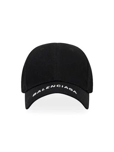 Balenciaga Men's Logo Visor Cap - Black - Size Large | Thumbnail 1 Balenciaga Men's Logo Visor Cap - Black - Size Large | Thumbnail 1