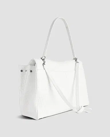 Balenciaga Women's Rodeo Large Handbag Crocodile Embossed | Thumbnail 5 Balenciaga Women's Rodeo Large Handbag Crocodile Embossed | Thumbnail 5