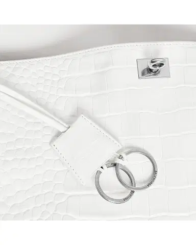 Balenciaga Women's Rodeo Large Handbag Crocodile Embossed | Thumbnail 6 Balenciaga Women's Rodeo Large Handbag Crocodile Embossed | Thumbnail 6