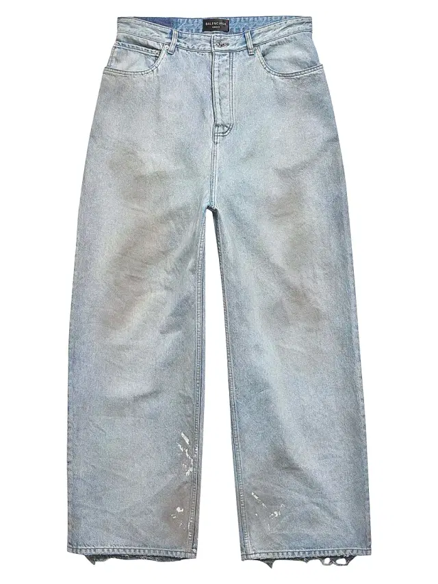 Balenciaga Men's Baggy Jeans - Blue