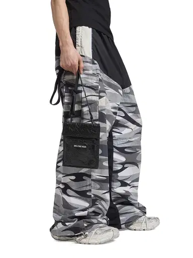 Balenciaga Men's Explorer Small Pouch with Strap | Thumbnail 3
