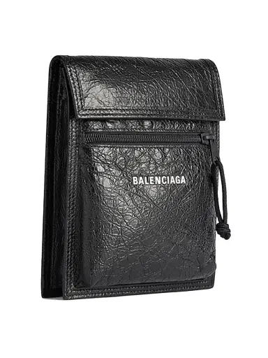 Balenciaga Men's Explorer Small Pouch with Strap | Thumbnail 4