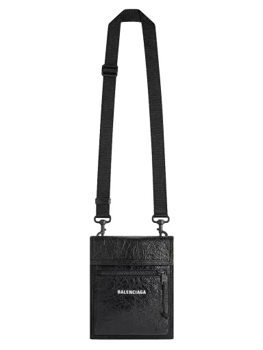 Balenciaga Men's Explorer Small Pouch with Strap | Thumbnail 1
