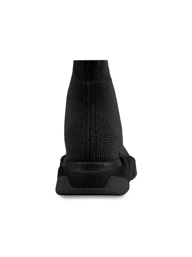 Balenciaga Men's Speed 2.0 Lace-up Recycled Knit Sneaker - Black - Size 14 | Thumbnail 3
