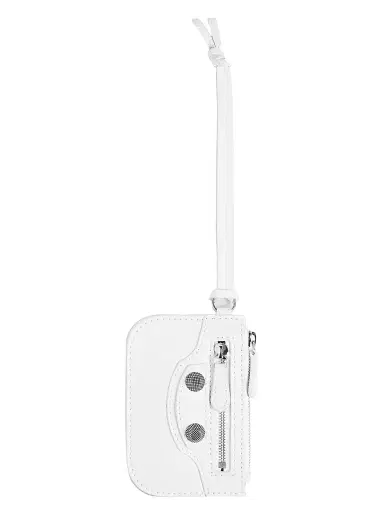 Balenciaga Women's Le Cagole Coin Purse - Optic White | Thumbnail 1 Balenciaga Women's Le Cagole Coin Purse - Optic White | Thumbnail 1
