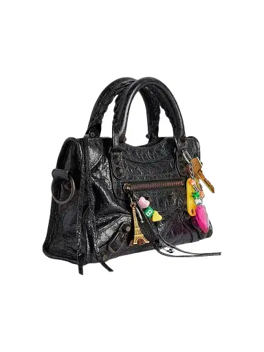 Balenciaga Women's Le City Mini Bag with Charms | Thumbnail 1 Balenciaga Women's Le City Mini Bag with Charms | Thumbnail 1