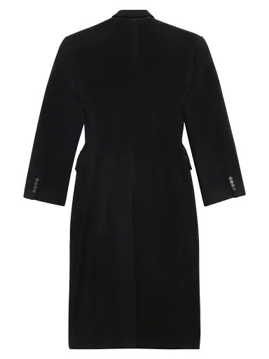 Balenciaga Women's Cinched Coat - Black | Thumbnail 2