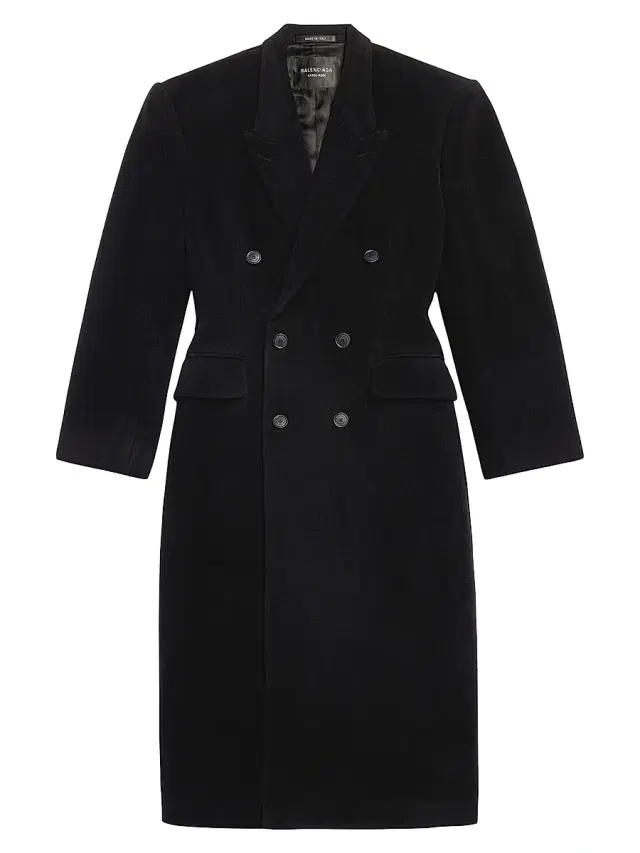 Balenciaga Women's Cinched Coat - Black