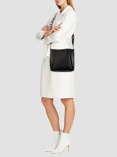 Stella McCartney Women's Stella Logo Grained Faux Leather Crossbody Bag | Thumbnail 2 Stella McCartney Women's Stella Logo Grained Faux Leather Crossbody Bag | Thumbnail 2