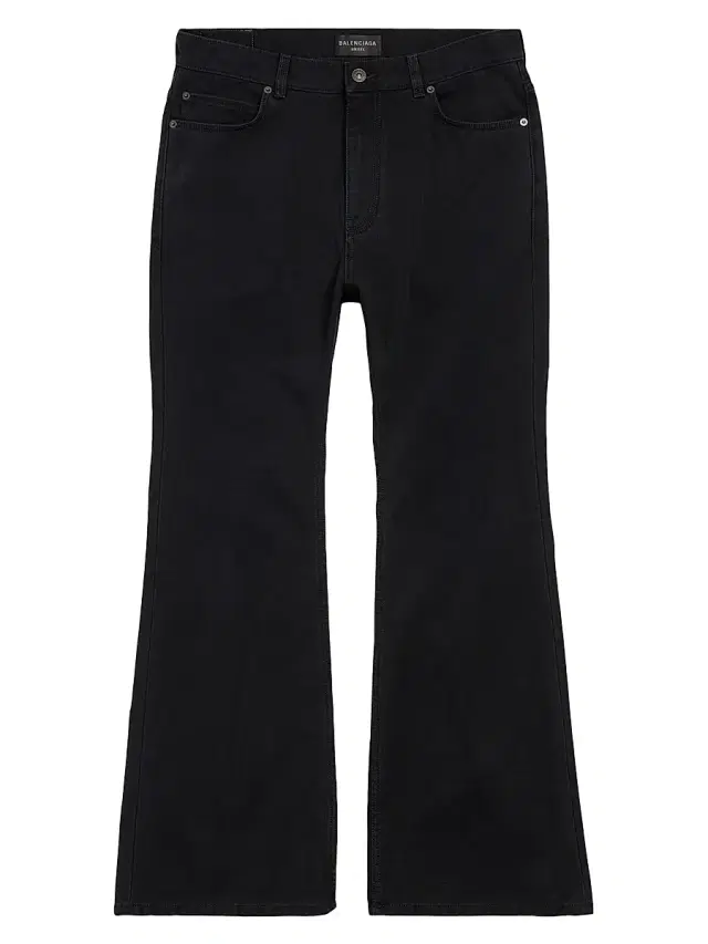 Balenciaga Men's Flared Jeans - Black
