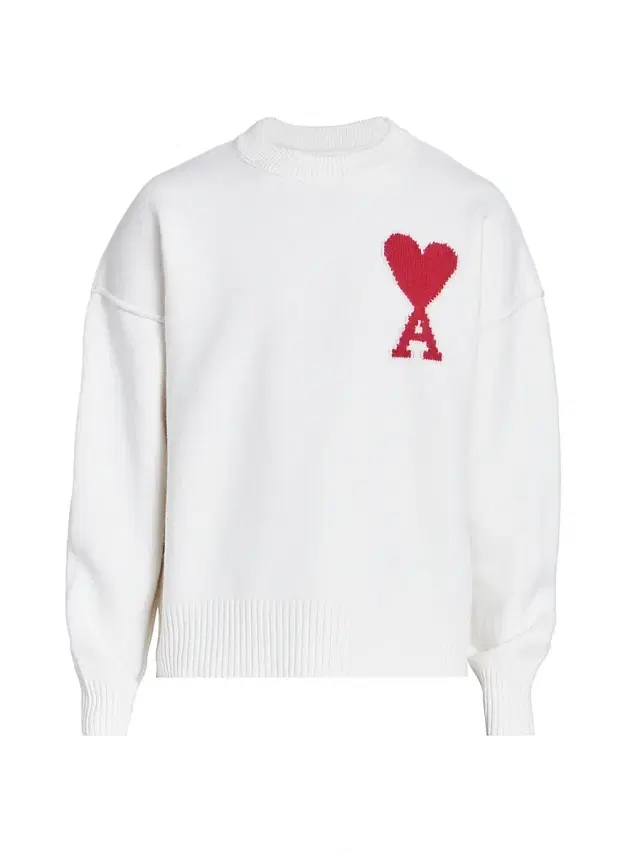 Men's Embroidered Wool Sweater - Ecru Red