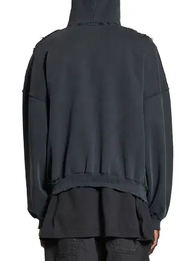 Balenciaga Paris Liberty Hoodie Oversized - Black | Thumbnail 4