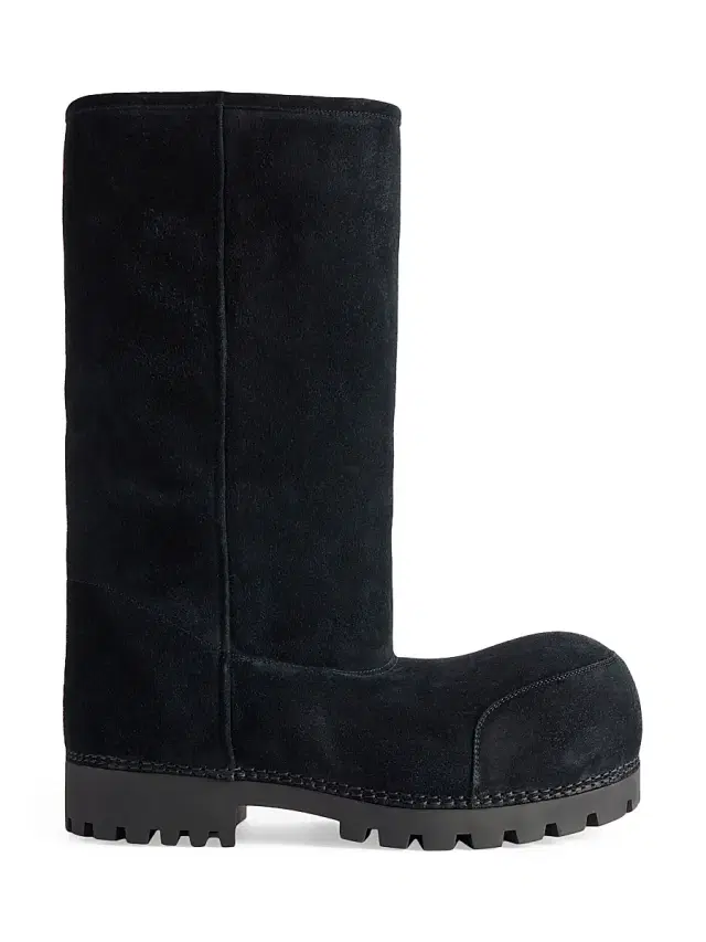 Men's Alaska Faux Fur High Boots - Black