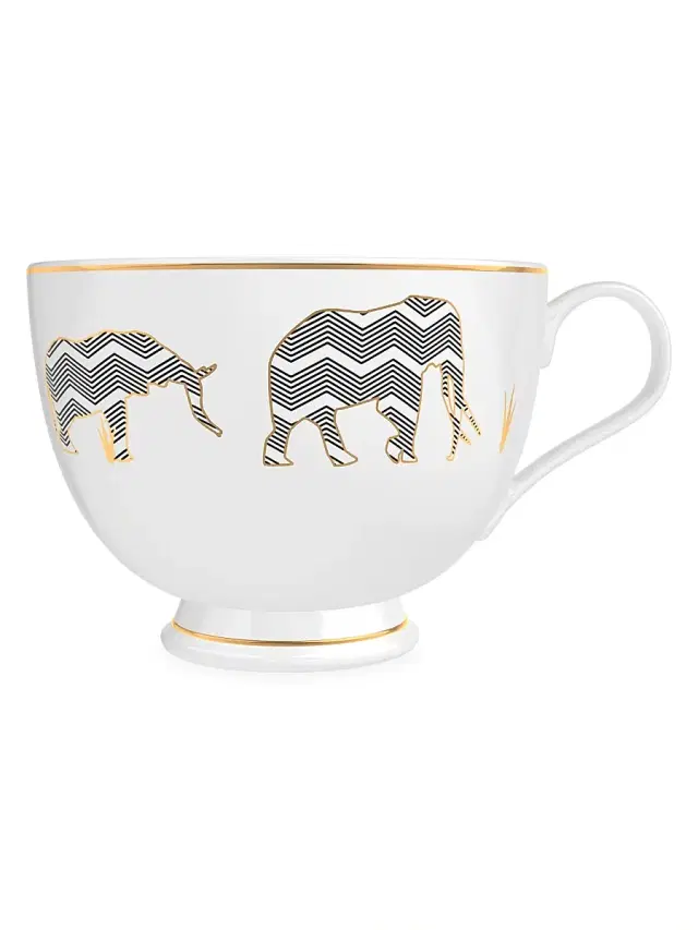 Memo Paris Women's Cuirs Nomades 2-Piece Amber Scented Bone China Tea Cup Candle Set