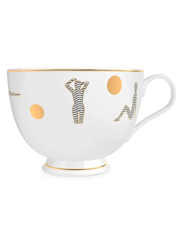 Memo Paris Women's Les Echappées 2-Piece Jasmine Scented Bone China Tea Cup Candle Set