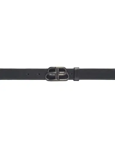 Balenciaga Women's BB Thin Belt - Black - Size 26 | Thumbnail 3