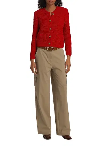 Ba&sh Women's Gaspard Knit Cotton-Blend Cardigan | Thumbnail 2 Ba&sh Women's Gaspard Knit Cotton-Blend Cardigan | Thumbnail 2
