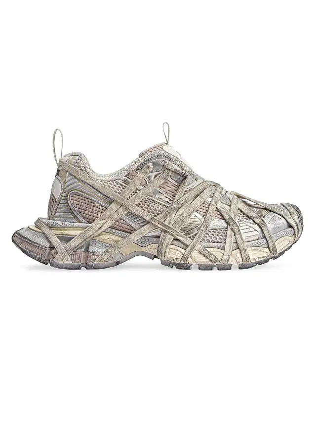 Balenciaga Women's 3XL Extreme Lace Sneakers - Light Beige