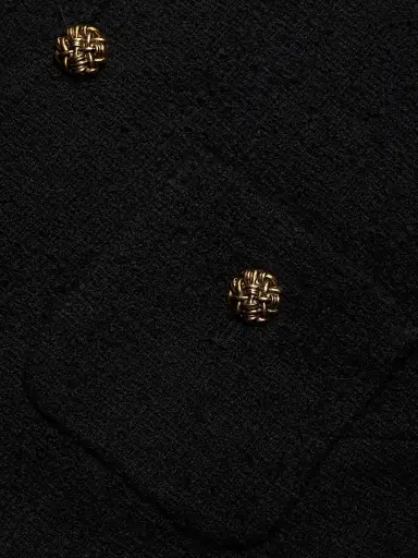 Ba&sh Women's Meredith Tweed Cotton-Blend Jacket - Noir | Thumbnail 7