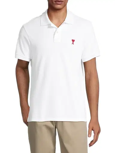 AMI PARIS Men's Ami De Coeur Polo Shirt | Thumbnail 3 AMI PARIS Men's Ami De Coeur Polo Shirt | Thumbnail 3