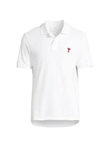AMI PARIS Men's Ami De Coeur Polo Shirt | Thumbnail 1 AMI PARIS Men's Ami De Coeur Polo Shirt | Thumbnail 1