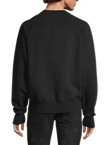 AMI PARIS Men's Ami De Coeur Logo Sweatshirt - Noir - Size XXL | Thumbnail 5 AMI PARIS Men's Ami De Coeur Logo Sweatshirt - Noir - Size XXL | Thumbnail 5