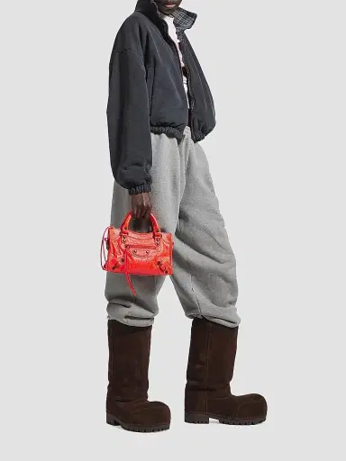 Balenciaga Women's Le City Mini Top Handle Bag - Pop Orange | Thumbnail 2