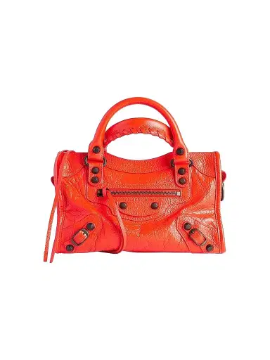 Balenciaga Women's Le City Mini Top Handle Bag - Pop Orange | Thumbnail 1