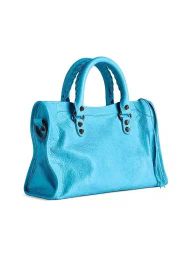 Balenciaga Women's Le City Top Handle Bag - Bleu Cyan | Thumbnail 5 Balenciaga Women's Le City Top Handle Bag - Bleu Cyan | Thumbnail 5