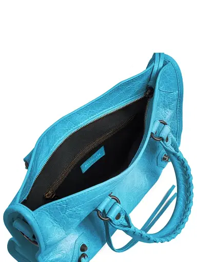 Balenciaga Women's Le City Top Handle Bag - Bleu Cyan | Thumbnail 7 Balenciaga Women's Le City Top Handle Bag - Bleu Cyan | Thumbnail 7