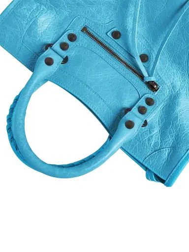Balenciaga Women's Le City Top Handle Bag - Bleu Cyan | Thumbnail 8 Balenciaga Women's Le City Top Handle Bag - Bleu Cyan | Thumbnail 8