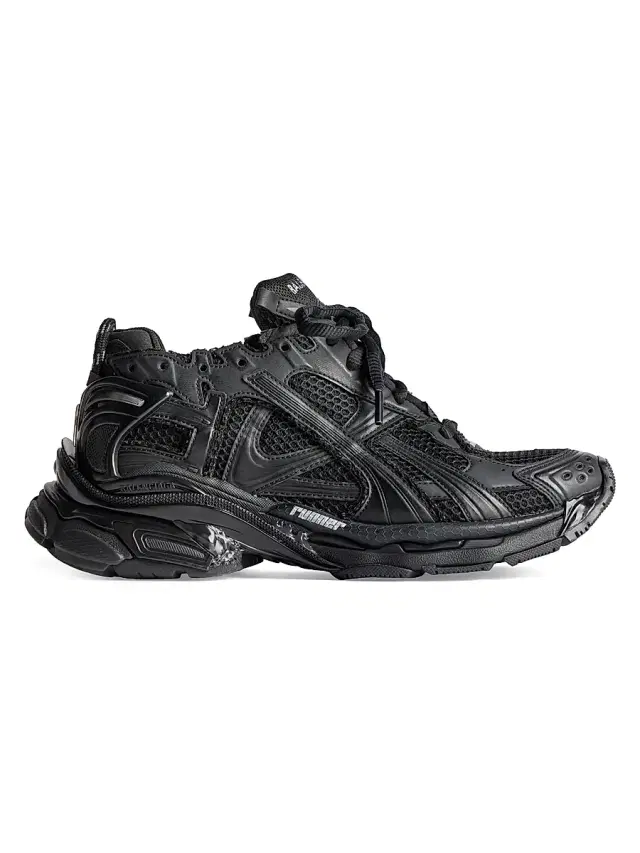 Men's Runner Sneakers - Black