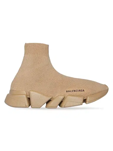 Balenciaga Women's Speed 2.0 Recycled Knit Sneakers - Beige | Thumbnail 1 Balenciaga Women's Speed 2.0 Recycled Knit Sneakers - Beige | Thumbnail 1