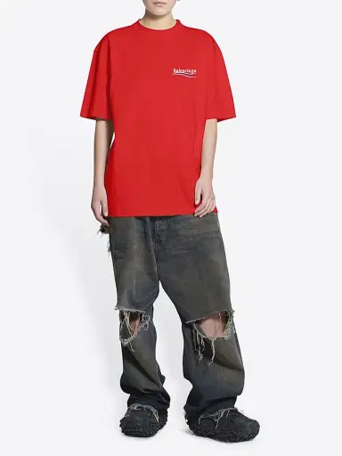 Balenciaga Political Campaign T-Shirt Large Fit - Black - Size XXS | Thumbnail 2
