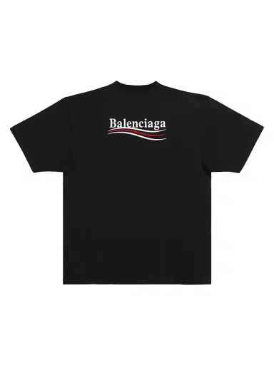 Balenciaga Political Campaign T-Shirt Large Fit - Black - Size XXS | Thumbnail 3