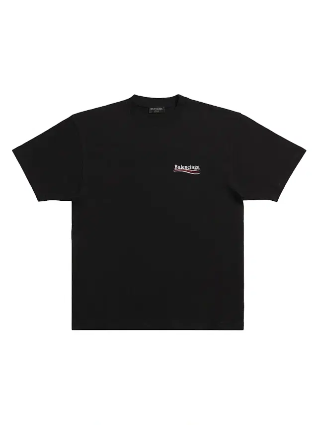Political Campaign T-Shirt Large Fit - Black