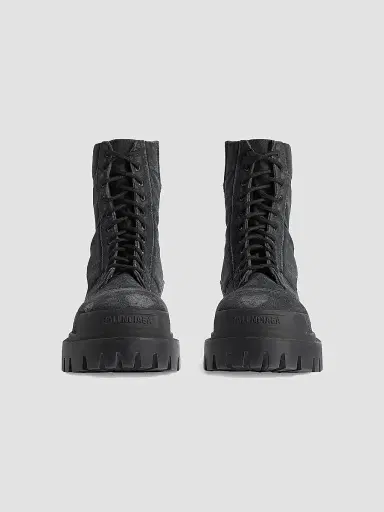 Balenciaga Men's Combat Strike 20MM Boots - Black - Size 13 | Thumbnail 3