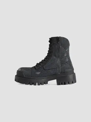 Balenciaga Men's Combat Strike 20MM Boots - Black - Size 13 | Thumbnail 4