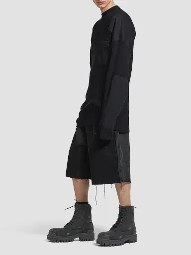 Balenciaga Men's Combat Strike 20MM Boots - Black - Size 13 | Thumbnail 7